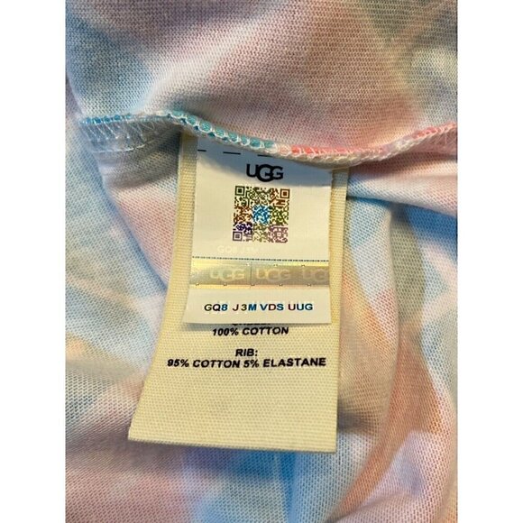 Original UGG Logo U Toni Pride Unisex Oversized  XLARGE Tee Pink/Blue Casual NWT - Picture 8 of 10